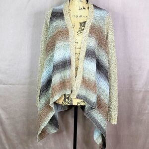 CATO‎ Striped Cape Sweater Medium